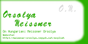orsolya meissner business card